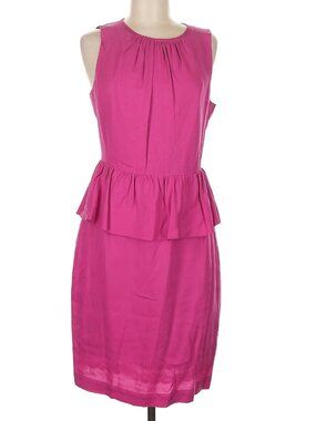 Trina Turk Fuchsia Pink Peplum Cocktail Dress Size 8